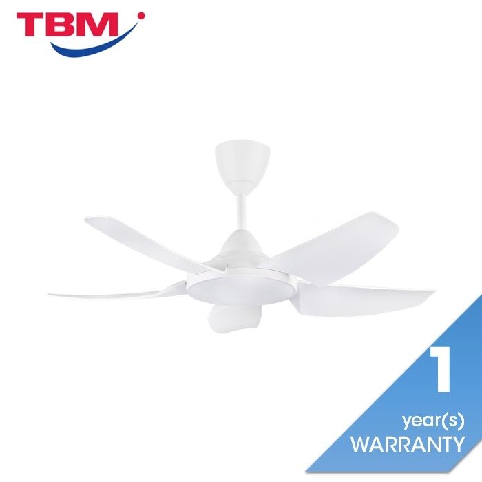 Alpha AX666 (DC) 5B/40 WHITE Ceiling Fan 40" 5 Blades With DC Motor White | TBM Online