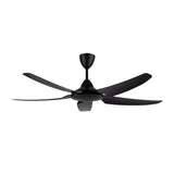 Alpha AX666 (DC) 5B/56 BLACK Ceiling Fan 56" 5 Blades With DC Motor Black | TBM Online