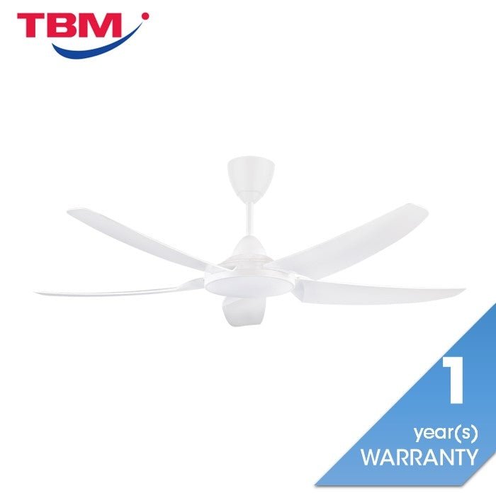 Alpha AX666 (DC) 5B/56 WHITE Ceiling Fan 56" 5 Blades With DC Motor White | TBM Online