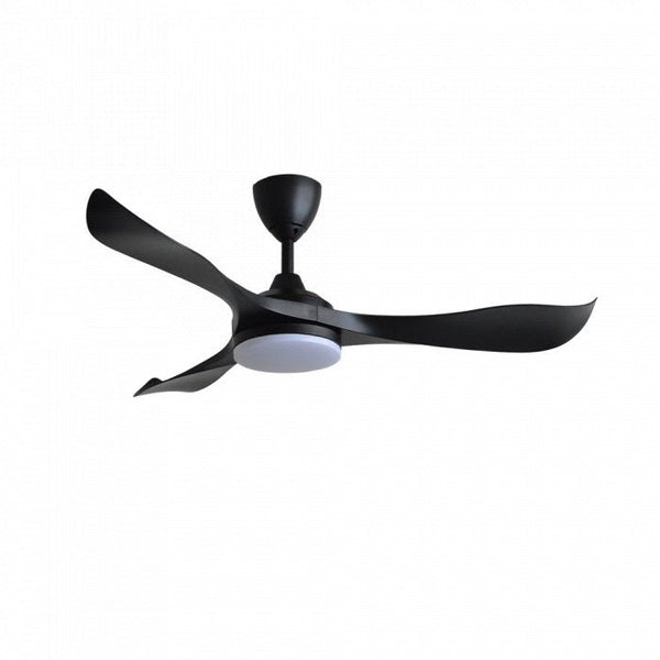 Vannus VC2 3B/52 LED MATT BLACK Ceiling Fan 52" 3 Blades With LED Matt Black | TBM Online