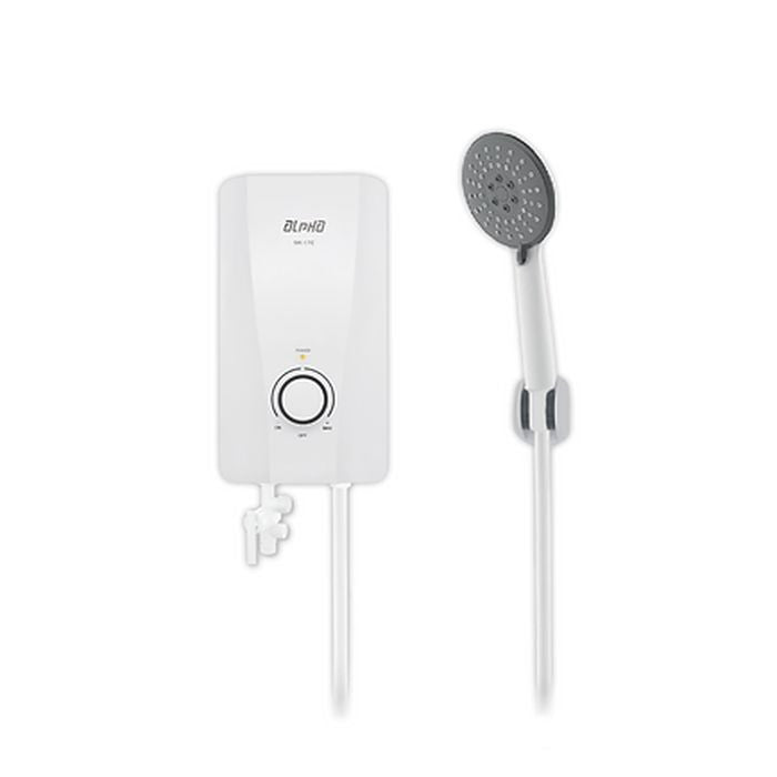 Alpha SK-17E Home Shower Double Relay ELSD Without Pump White | TBM - Your Neighbourhood Electrical Store