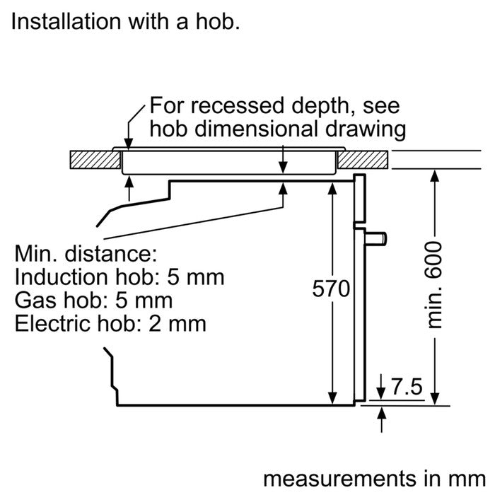 Bosch HBT578FS1A Built-In Oven SER 6 30 Auto Program PyrolyticC Cleaning G71.0L | TBM Online