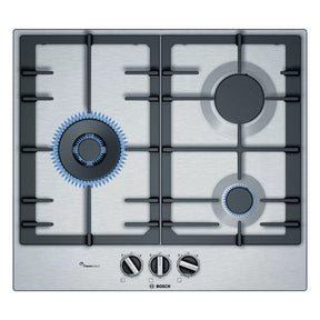Bosch PCC6A5B90 Gas Hob Series 6 3 Burners Stainless Steel 60cm | TBM Online