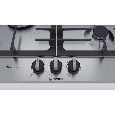 Bosch PCC6A5B90 Gas Hob Series 6 3 Burners Stainless Steel 60cm | TBM Online