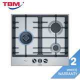 Bosch PCC6A5B90 Gas Hob Series 6 3 Burners Stainless Steel 60cm | TBM Online