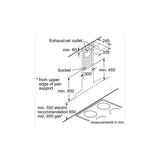 Bosch DWB91PR50A Chimney Hood Wall Mounted S/Steels Ecosilence Drive 90CM 964M3/H | TBM Online