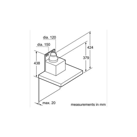 Bosch DWB91PR50A Chimney Hood Wall Mounted S/Steels Ecosilence Drive 90CM 964M3/H | TBM Online