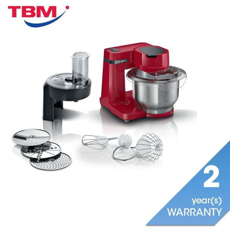 Bosch MUMS2ER01G Kitchen Machine Stand Mixer Red | TBM Online