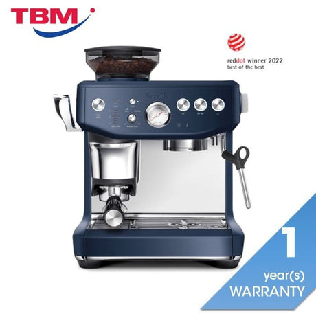 Breville BES876DBL Espresso Coffee Machine Barista Express Impress Damson Blue | TBM Online