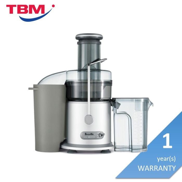 Breville JE 95 Juicer Fountain 850W Large Feed 2SP Silver | TBM - Your Neighbourhood Electrical Store