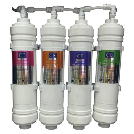 CE Integrated CE-ADWF40C Water Filter Cartridge For Four Filter (Sediment/Pre Carbon + Silver Carbon/Alkaline/UF Membrane) | TBM Online