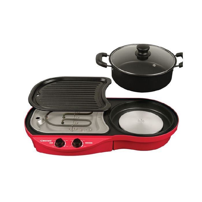 Cornell CCG-EL88DT Grill And Steamboat Non Stick Coating Plate Pan | TBM Online
