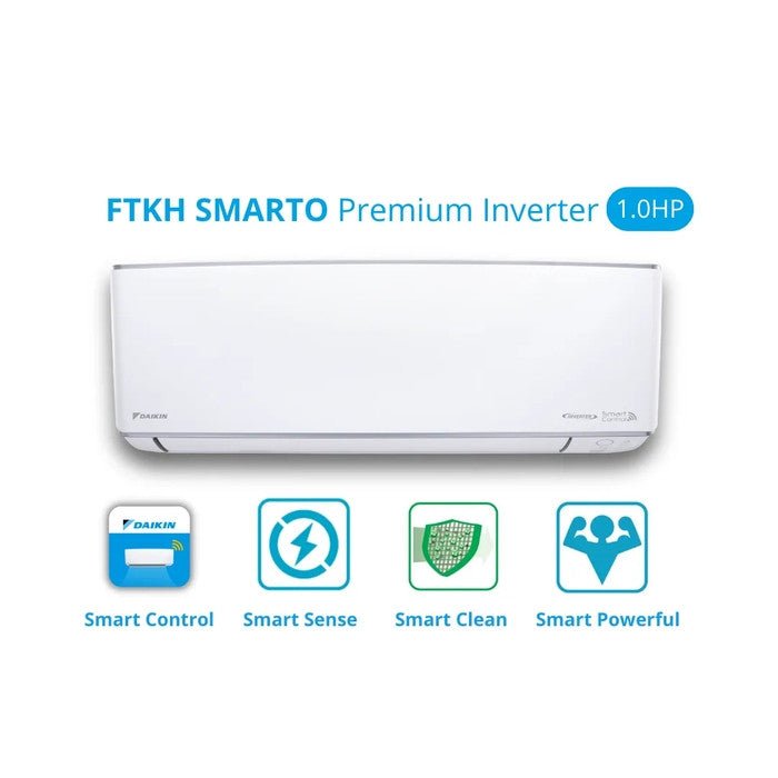Daikin IN:FTKH28BV1MF Air Cond 1.0HP Wall Mounted Smarto Inverter Gas R32 | TBM Online