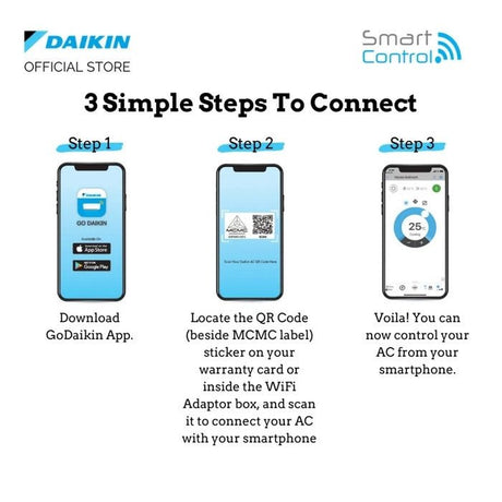 Daikin IN:FTKH35BV1MF Air Cond 1.5Hp Wall Mounted Smarto Inverter Gas R32 | TBM Online