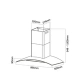 Elba EH-J9034ST(SS) Cooker Designer Hood 1400M3/HR | TBM Online
