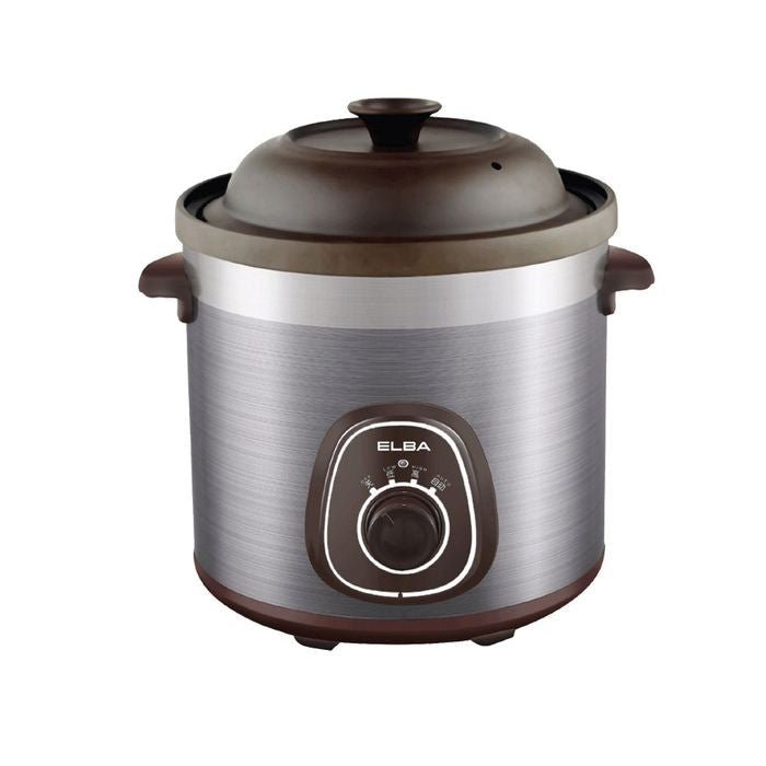 Elba EPCC-J5033(GR) Slow Cooker Grey Clay Stew Pot 5.9L Power 280W | TBM Online