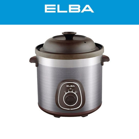 Elba EPCC-J5033(GR) Slow Cooker Grey Clay Stew Pot 5.9L Power 280W | TBM Online