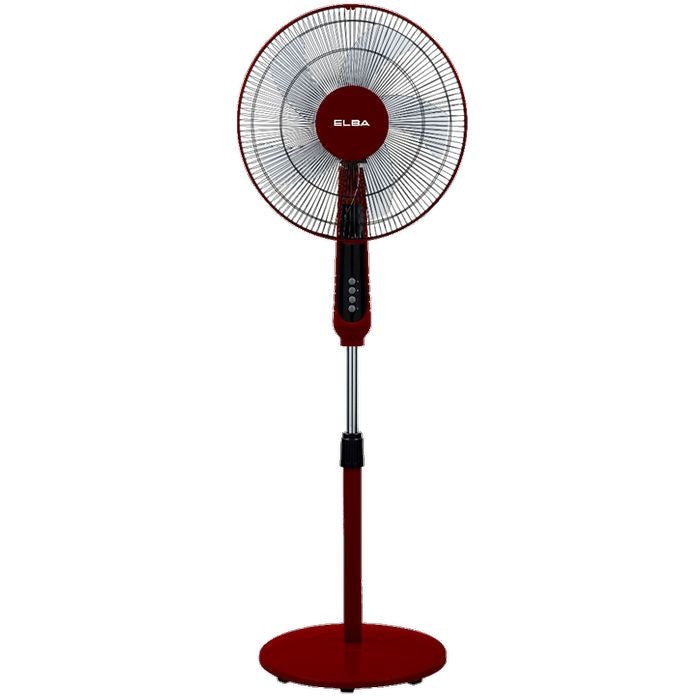 Elba ESF-K1678(MR) Stand Fan 16" Red | TBM - Your Neighbourhood Electrical Store