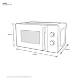 Electrolux EMM20K22B Freestanding Microwave Oven 20L | TBM Online