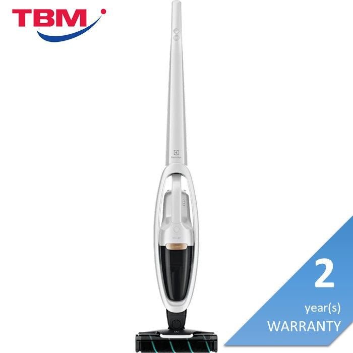 Electrolux WQ71-2BSWF Handhelp Cordless Stick Vacuum Cleaner 21.6V With LED Light Satin White | TBM Online