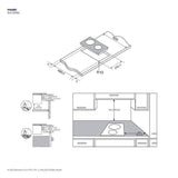 Electrolux EHC325BA Built-In Ceramic Hob 2 Cooking Zones | TBM Online
