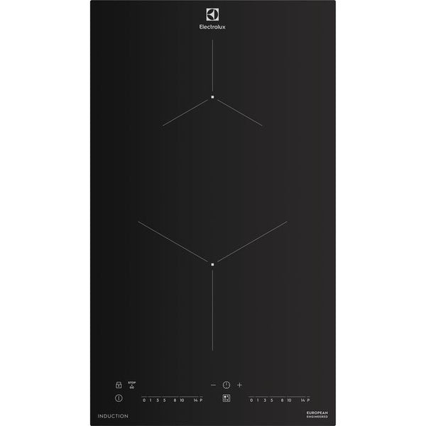 Electrolux EHI325CA Built-In Induction Hob 2 Zone Touch Control Panel Ceramic Glass 30CM Black | TBM Online