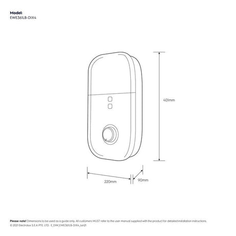 Electrolux EWE 361LB-DIX4 Home Shower DC Pump Indigo Blue Metallic | TBM Online