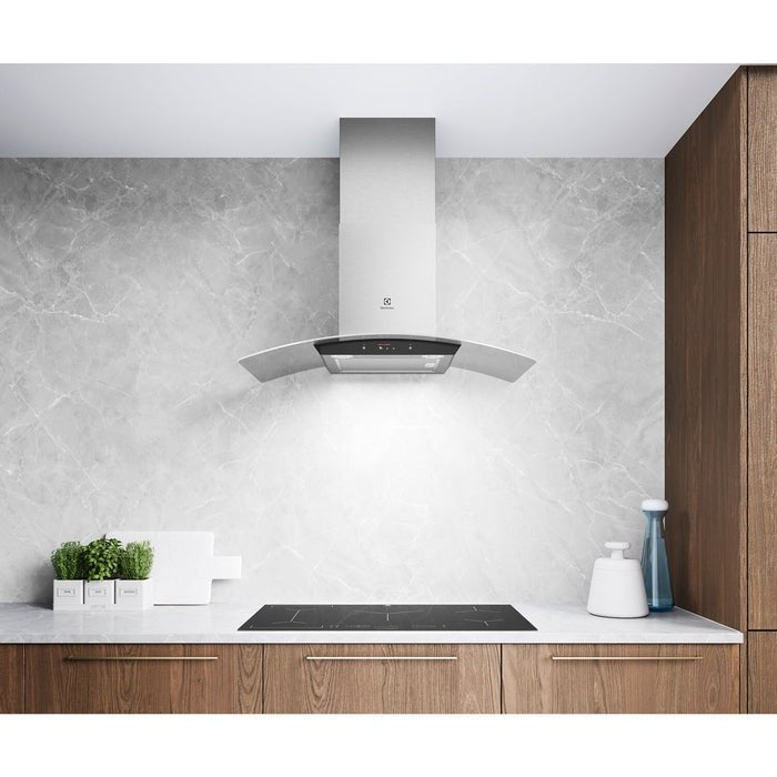 Electrolux ECT9520G 90CM Glass Chimney Hood | TBM Online