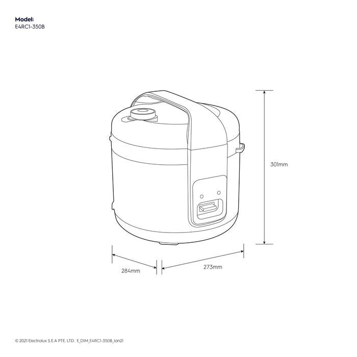 Electrolux E4RC1-350B Jar Rice Cooker 1.8L | TBM Online