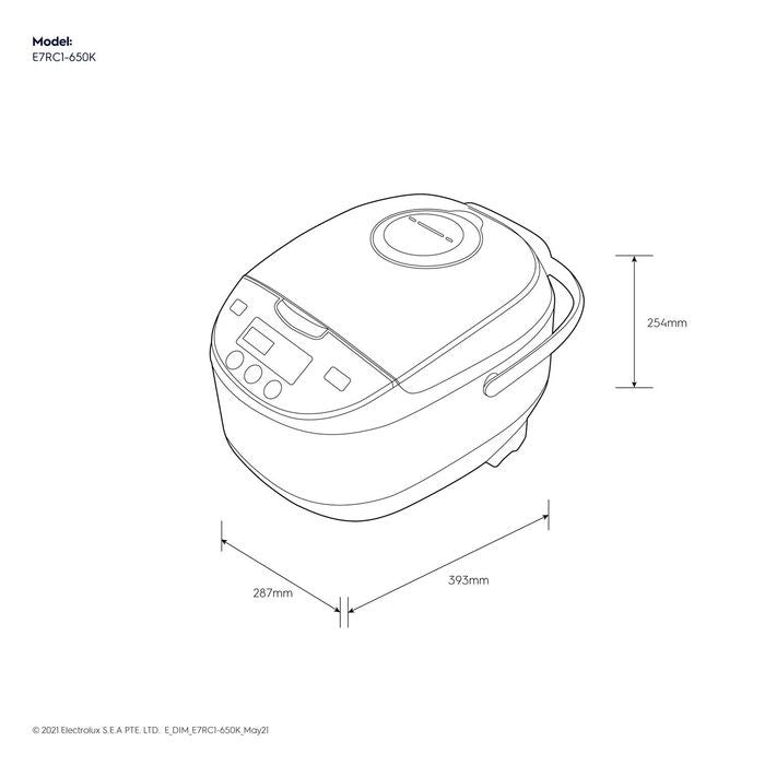 Electrolux E7RC1-650K Jar Rice Cooker 1.8L | TBM Online