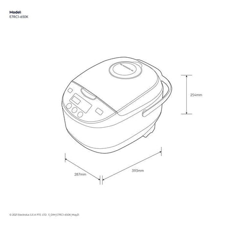 Electrolux E7RC1-650K Jar Rice Cooker 1.8L | TBM Online