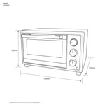 Electrolux EOT2115X Electric Oven Toaster 21.0L | TBM Online