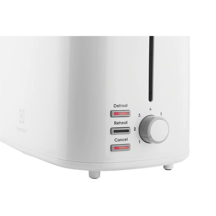 Electrolux E2TS1-100W Toaster 2 Slice With Cover White | TBM - Your Neighbourhood Electrical Store