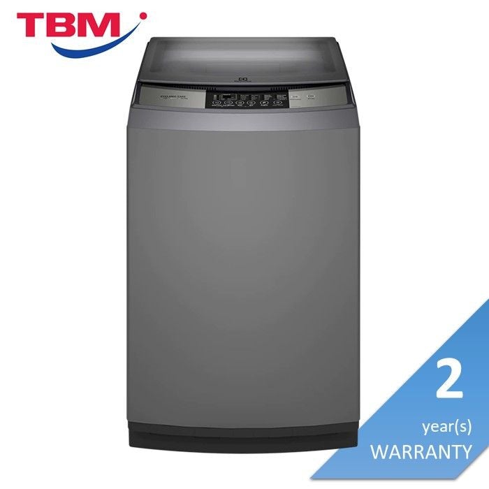 Electrolux EWT2H88M1SB Top Load Washer 12.5KG Inverter Technology Cyclonic Care Silver | TBM Online