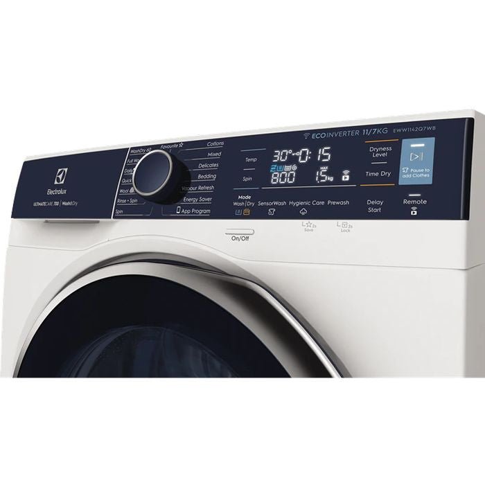 Electrolux EWW1142Q7WB Front Load Washer 11.0KG Dryer 7.0KG Eco Inverter | TBM Online
