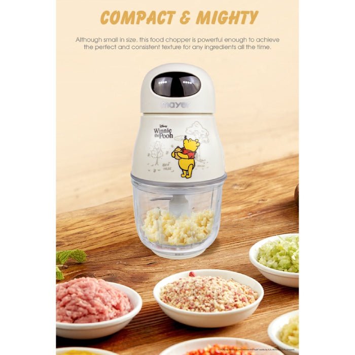 Mayer MMFC300-PH Disney Winnie The Pooh Rechargeable Usb Food Chopper 0.3L | TBM - Your Neighbourhood Electrical Store