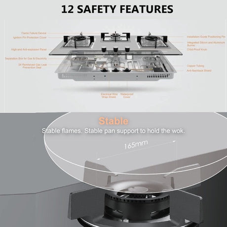 Fotile GHG78215 Cooker Gas Hob | TBM Online