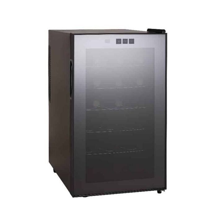 Grubel GWC-TP18BK Wine Chiller 18 Bottles, Single Temp 8'C-18'C, Stainless Steel Shelves, Thermo Electric Type ECO TECH, LED Lights | TBM Online