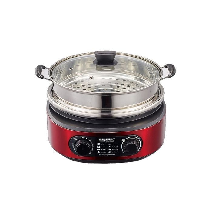 Hanabishi HA1900S Multi Cooker 5.0L Stainless Steel Pot And Steamer | TBM Online