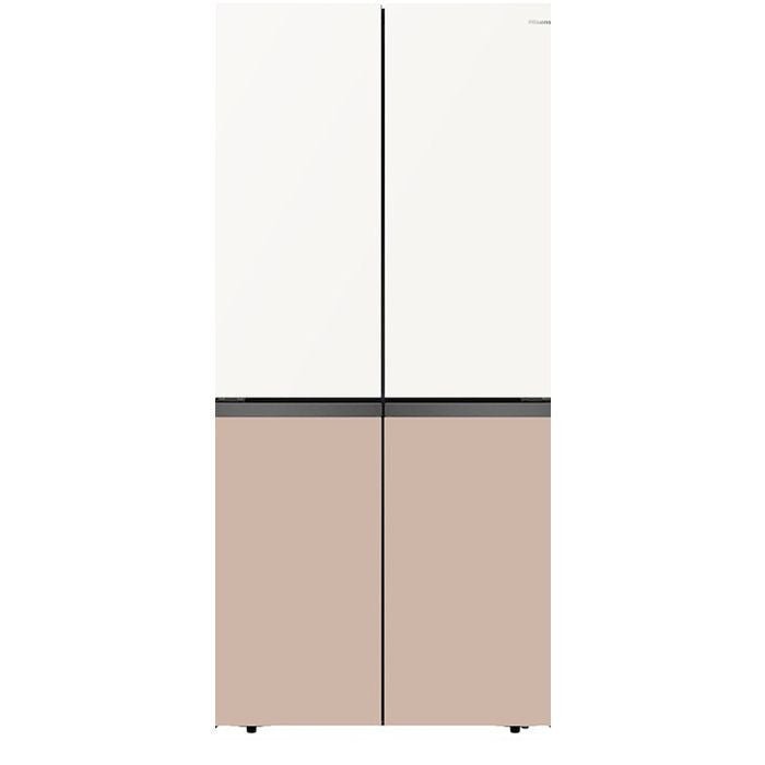 Hisense RQ768N4AW-KU 4 Doors Fridge R600A Inverter White Khaki Glass 720L | TBM Online
