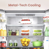 Hisense RQ768N4AW-KU 4 Doors Fridge R600A Inverter White Khaki Glass 720L | TBM Online