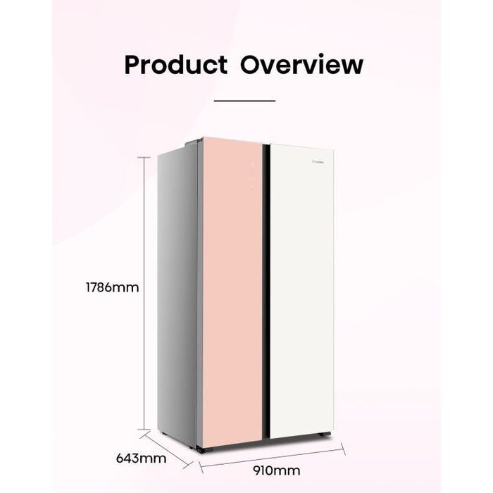 Hisense RS688N4AW-PU Side-By-Side Fridge 620L Inverter | TBM Online