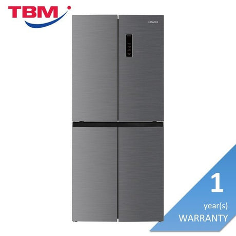 Hitachi HR4N7522DSXMY 4 Doors Fridge 466L Dual Sensing Control Metal Backwall Design | TBM Online