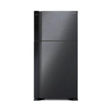 Hitachi R-V660P7M-1 BBK Fridge 2 Doors G565L Inverter Stylish Series Brilliant Black | TBM Online