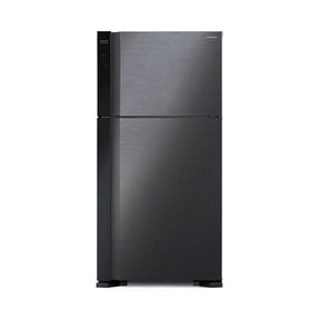 Hitachi R-V660P7M-1 BBK Fridge 2 Doors G565L Inverter Stylish Series Brilliant Black | TBM Online