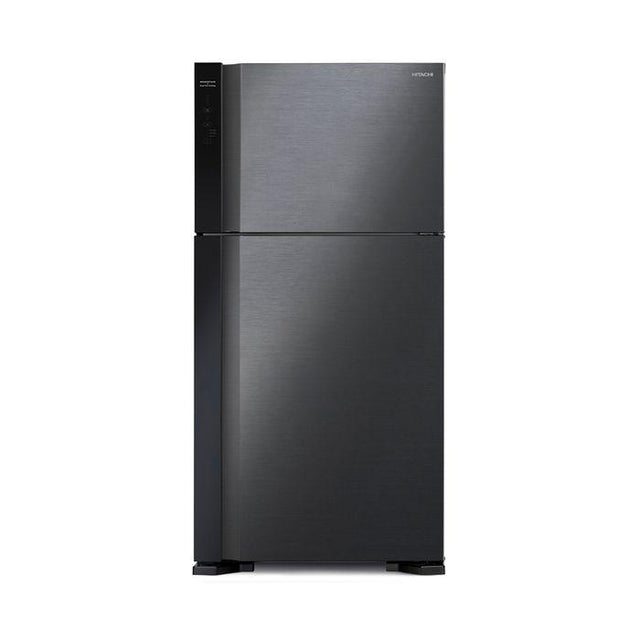 Hitachi R-V660P7M-1 BBK Fridge 2 Doors G565L Inverter Stylish Series Brilliant Black | TBM Online