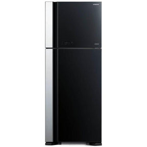 Hitachi R-VG580P7M-1 GBK Fridge 2 Doors G489L Inverter Glass Black | TBM Online