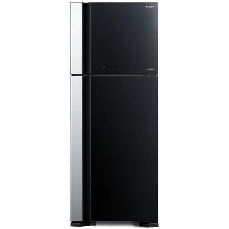 Hitachi R-VG580P7M-1 GBK Fridge 2 Doors G489L Inverter Glass Black | TBM Online