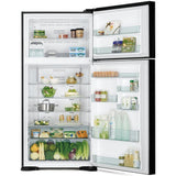 Hitachi R-VG710P7M-1 GBK Fridge 2 Doors G601L Inverter Glass Black | TBM Online