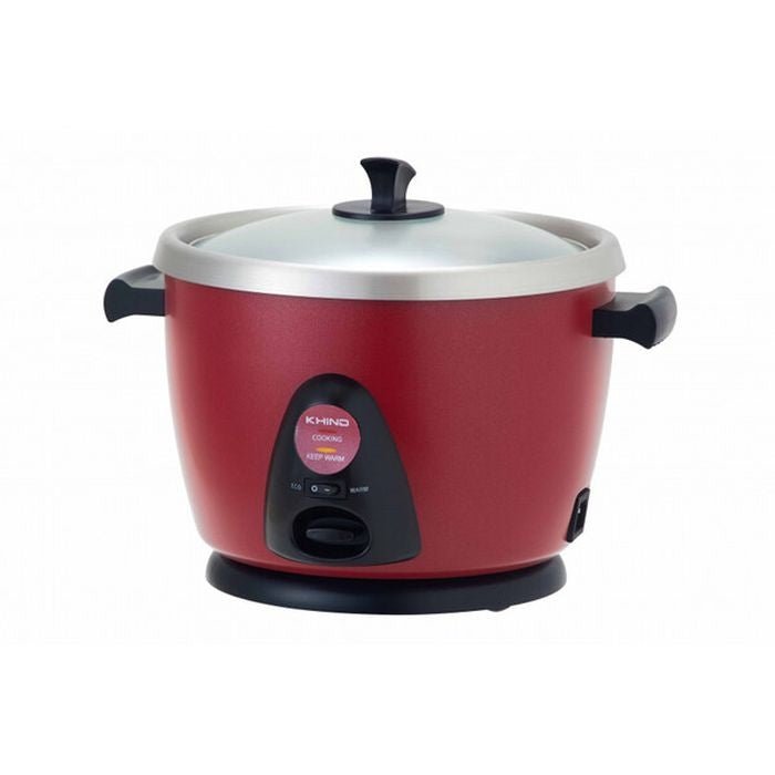 Khind RC106M RED ALPHA Anshin Conventional Rice Cooker 0.6L SS Inner Pot Red Alpha | TBM Online